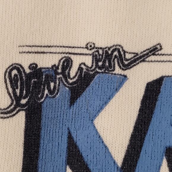 Vintage 80s Kayser University Sweatshirt Womens M 20x20 Boxy - Picture 13 of 14